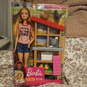 Barbie CHICKEN FARMER Brand New